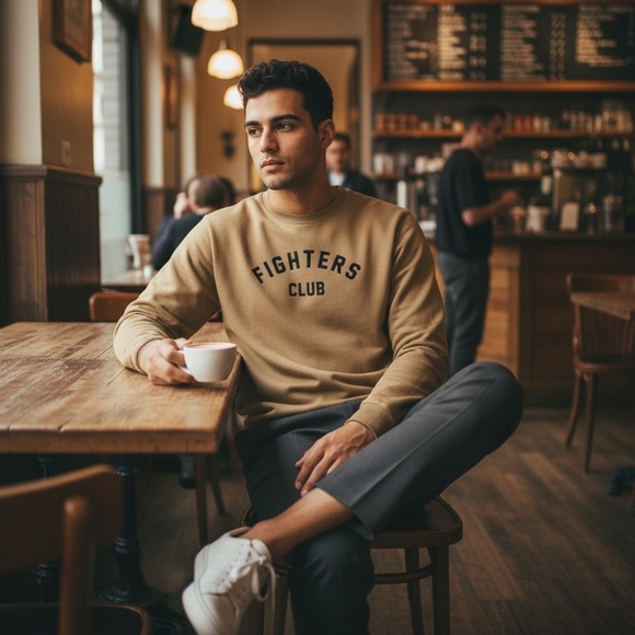 KILL CREW/FIGHTER'S CLUB CREW NECK SWEATSHIRT/Unisex/SIZE: M - Picture 8 of 12